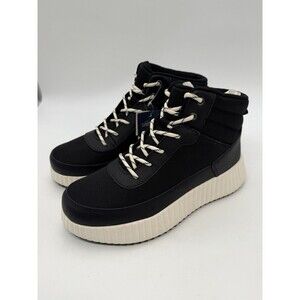 Universal Thread Womens Shyla Water Repellent Platform Hiker Boots Black Size 8